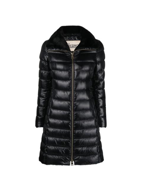 Herno high-shine long padded coat