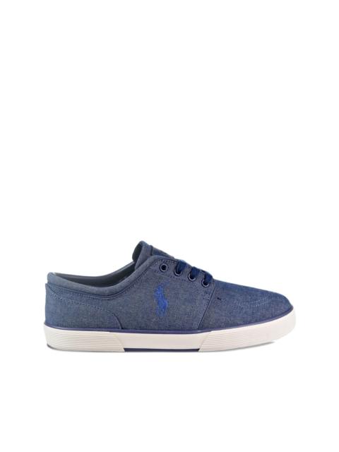 Polo Ralph Lauren faxon denim trainers