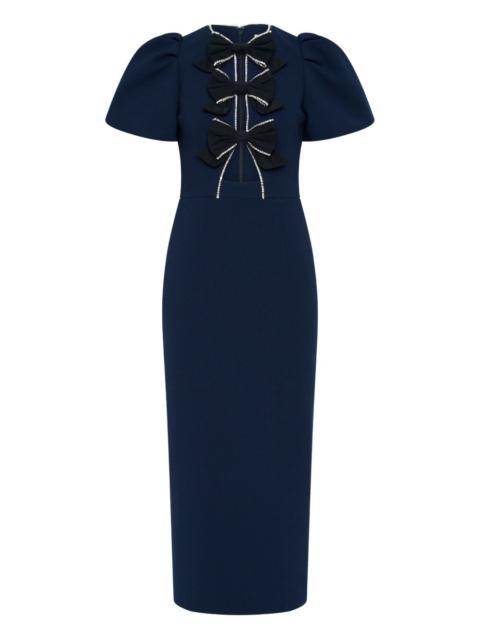 REBECCA VALLANCE Nemy bow midi dress
