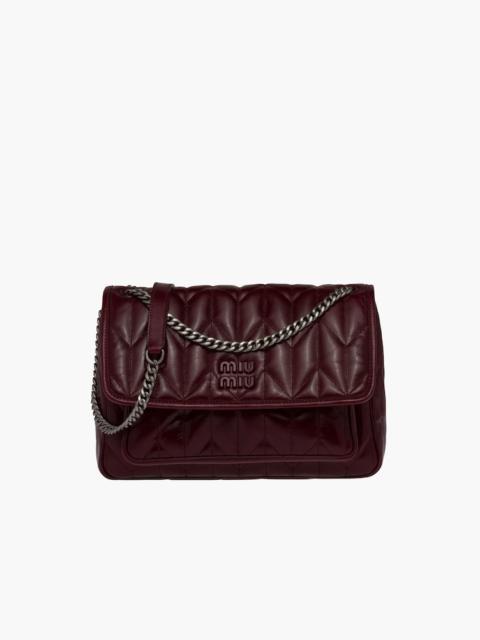 Miu Miu Shiny leather shoulder bag