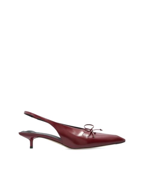 JACQUEMUS 40mm Cubisto slingback bow pumps