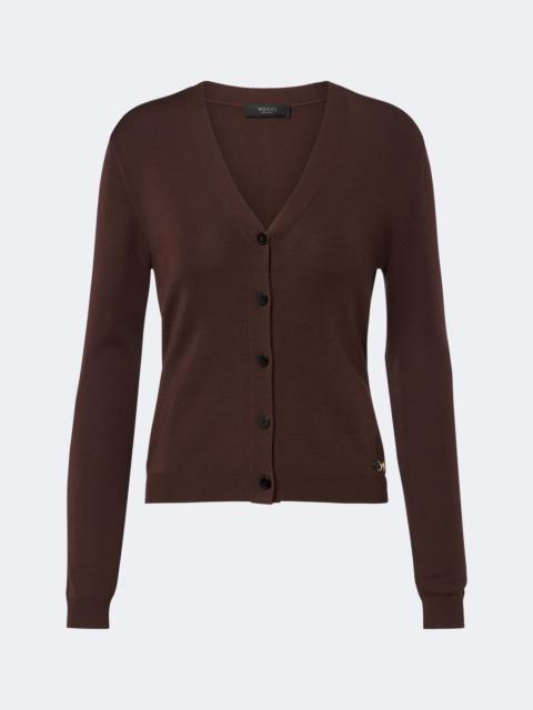 GUCCI Horsebit wool cardigan