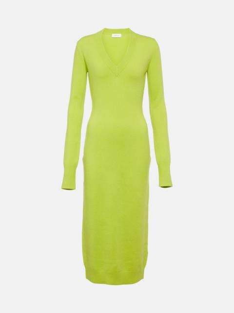 Divo cashmere and wool blend midi dress