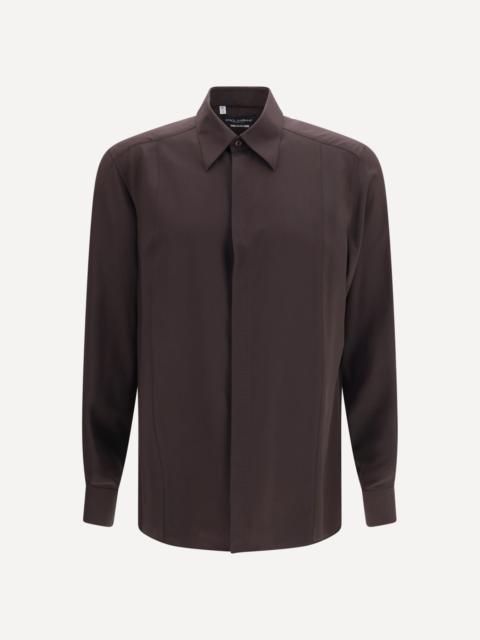 Dolce & Gabbana Martini crêpe de chine Shirt