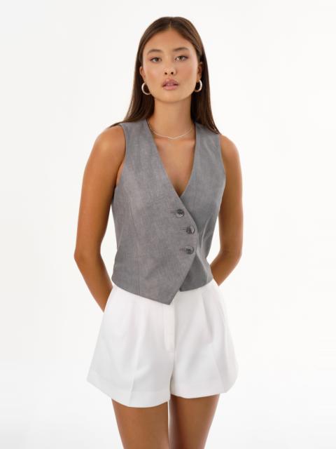 LAMARQUE NAIARA | Leather Asymmetric Vest