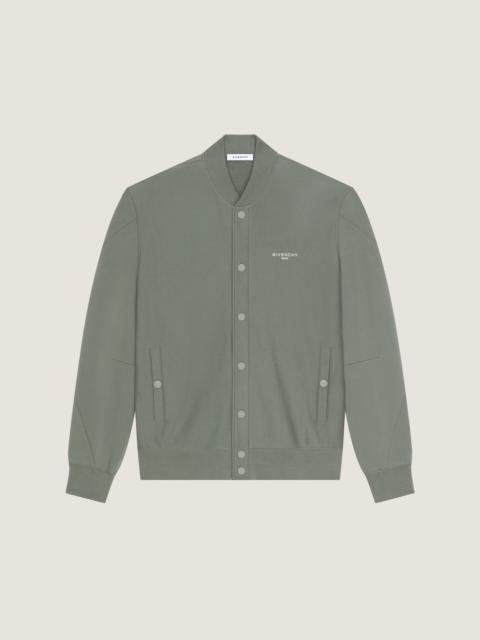Givenchy COUTURE SEAM CARDIGAN IN FLEECE EMBROIDERED GIVENCHY PARIS