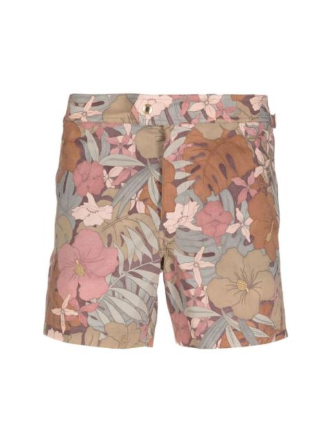 TOM FORD floral-print deck shorts