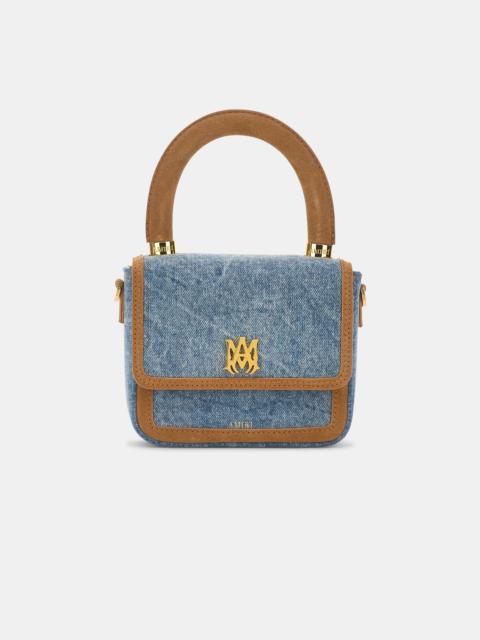 AMIRI WOMEN'S DENIM SUEDE MICRO MA