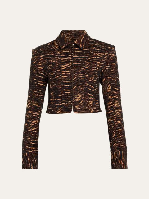 ULLA JOHNSON Adoni Textured Crop Jacket