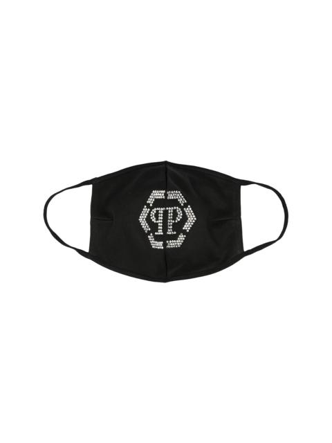 PHILIPP PLEIN studded logo face mask