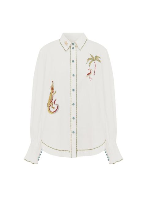 ALÉMAIS Camelia Embellished Shirt