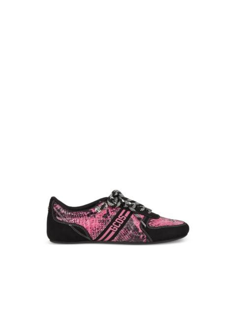 GCDS snakeskin-print sneakers