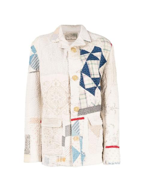 patchwork-design jacket