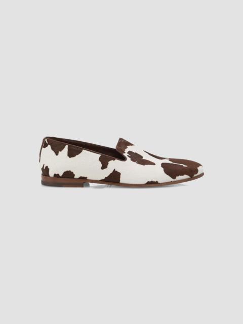 Manolo Blahnik Men's Mario Cow Print Loafers - Multi