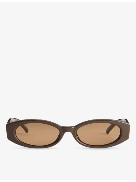 Le Specs Belladona Oval-Frame Ecozen Sunglasses