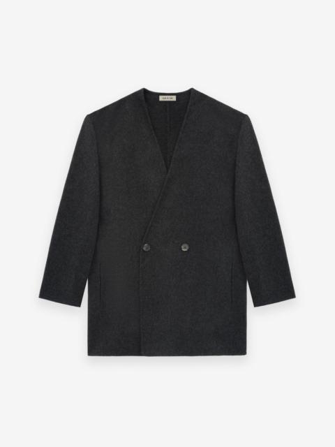 Fear of God Brushed Wool Cashmere Lapelless Blazer