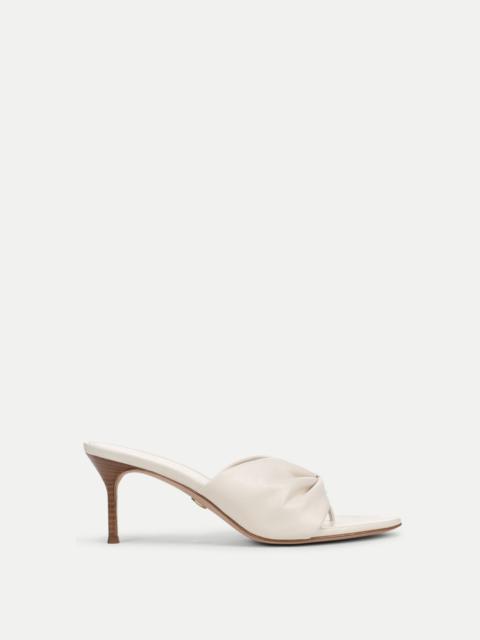 VERONICA BEARD TULLIA LEATHER MID-HEEL SANDAL