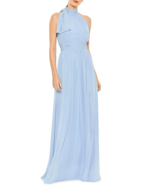MAC DUGGAL Women's Sleeveless Chiffon Gown - Powder Blue
