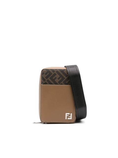 FENDI FF-jacquard leather phone bag