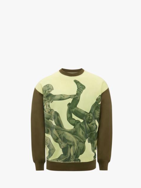 JW Anderson POL ANGLADA PRINT SWEATSHIRT