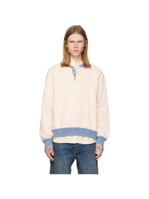 Isabel Marant Off-White & Blue Mathias Sweatshirt