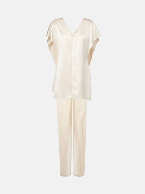 TOVE Sara caped satin top