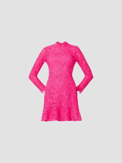 Shoshanna Women's Gracie Lace-Trim A-Line Minidress - Magenta