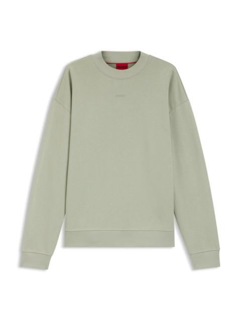 HUGO RELAXED-FIT SWEATSHIRT IN COTTON TERRY WITH LOGO DETAIL