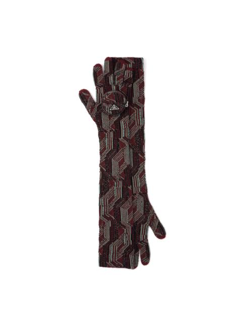 Prada Superfine wool jacquard gloves