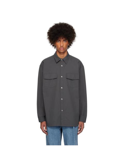 Wooyoungmi Gray Chest Pocket Shirt
