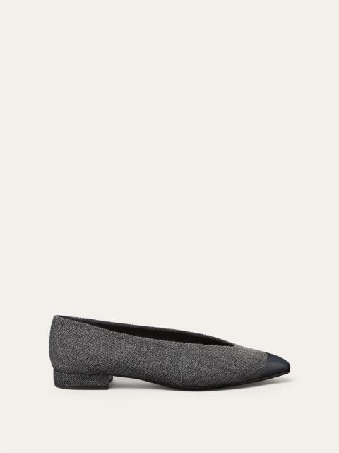 Loro Piana Rebecca Cap Toe Ballet Flat