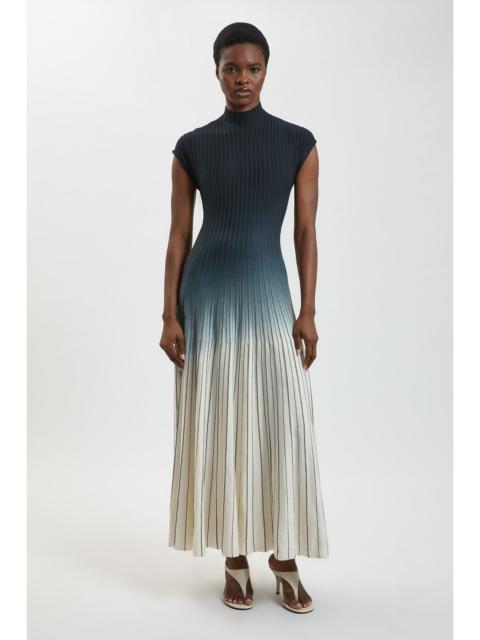 KAREN MILLEN Dip Dye Detail Long Sleeve Knitted Maxi Dress