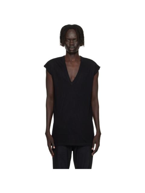 Rick Owens Black Concordians Deep V SL T-shirt