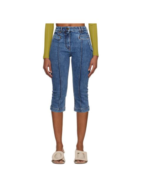 JACQUEMUS Blue Le Raphia 'Le de Nîmes Alca' Jeans