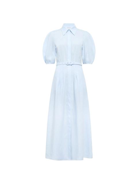 GABRIELA HEARST Maude pleated belted shirtdress