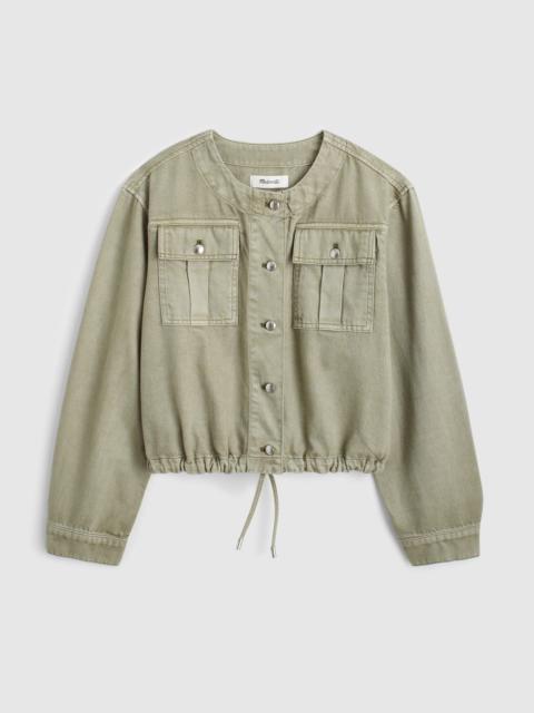 Madewell Drawstring Utility Jacket in Airy Denim