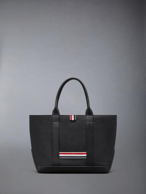 Thom Browne SMALL TOOL TOTE IN SOFT PEBBLE GRAIN LEATHER