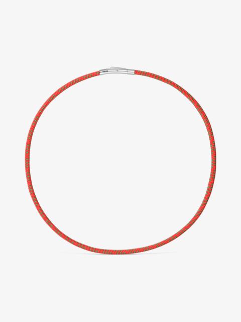 TOUS Necklace with red cord and steel TOUS Basics