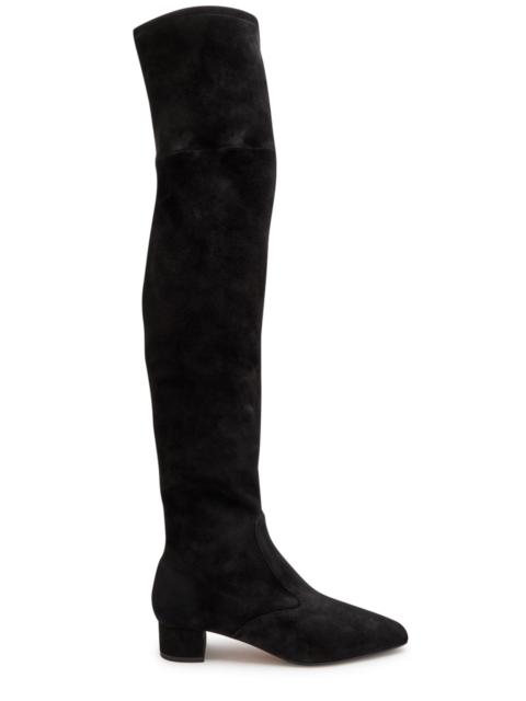 AQUAZZURA Aquazzura Remi 35 Suede Over-the-knee Boots