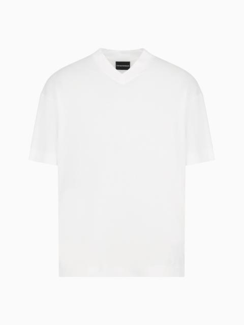 ASV Lyocell-blend jersey V-neck T-shirt