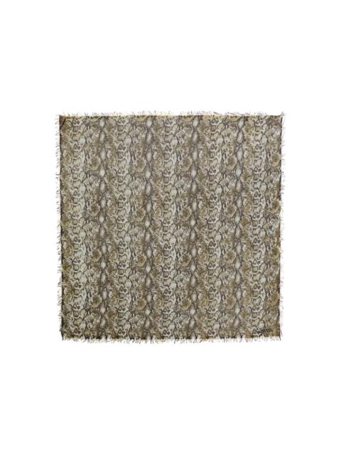 Isabel Marant snake-print fringed scarf