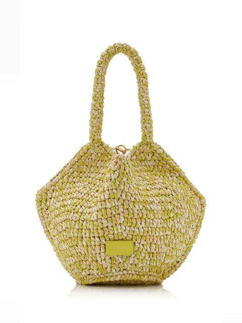 KHAITE Lotus Mini Raffia Tote