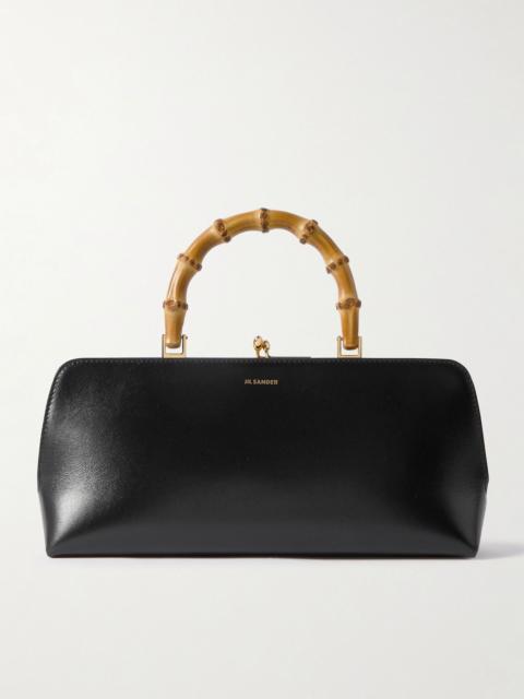 Jil Sander Bamboo leather tote Black