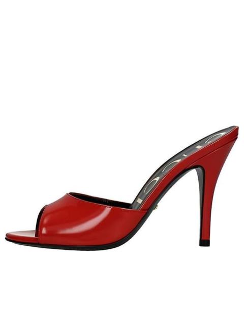 (WMNS) Gucci Slip On Stiletto Heeled Slides 'Red' 593389-CLG00-6634