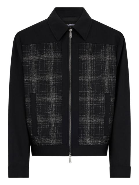 DSQUARED2 Evening check bomber jacket