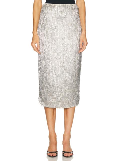 AKNVAS Tao Sequin Pencil Skirt
