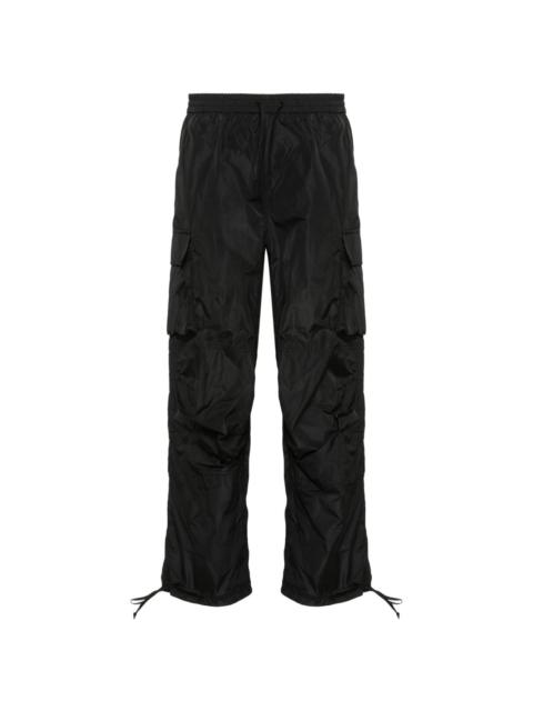 cargo-pockets crepe trousers
