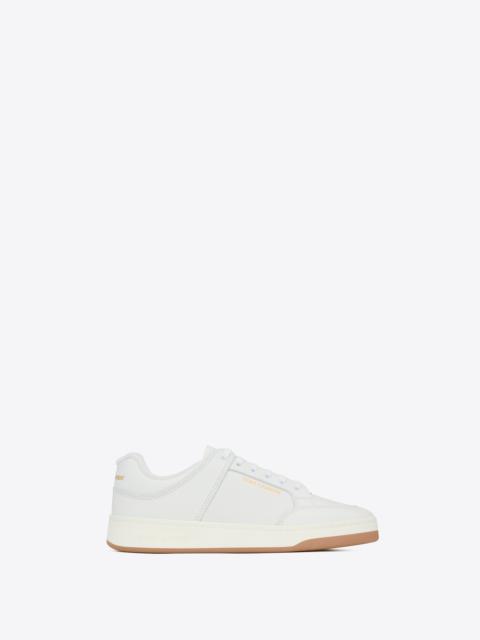 SAINT LAURENT sl/61 low-top sneakers in smooth and grained leather