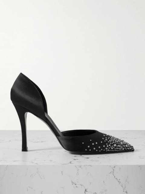 Stella McCartney Crystal-embellished Satin Pumps