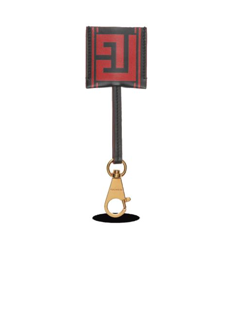 Balmain Bicolor leather Chinese New Year key chain